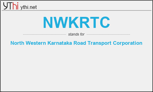 What does NWKRTC mean? What is the full form of NWKRTC?