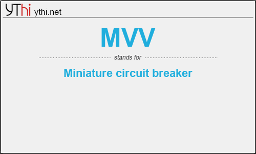 What does MVV mean? What is the full form of MVV?