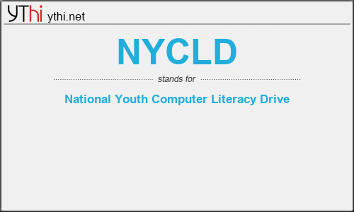 What does NYCLD mean? What is the full form of NYCLD?