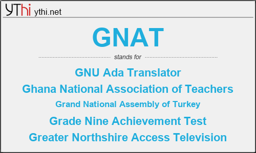 What does GNAT mean? What is the full form of GNAT?