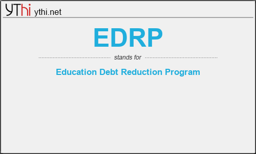 What does EDRP mean? What is the full form of EDRP?