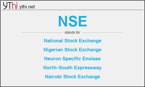 What does NSE mean? What is the full form of NSE?