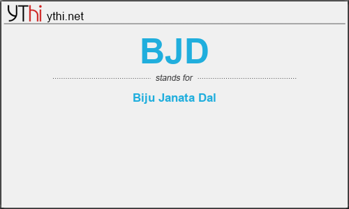 What does BJD mean? What is the full form of BJD?