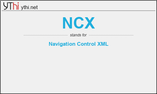 What does NCX mean? What is the full form of NCX?