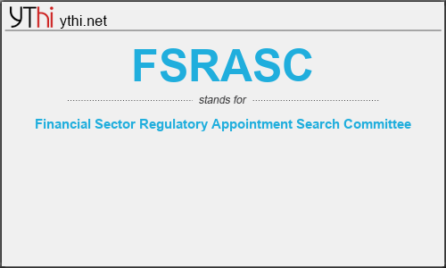 What does FSRASC mean? What is the full form of FSRASC?