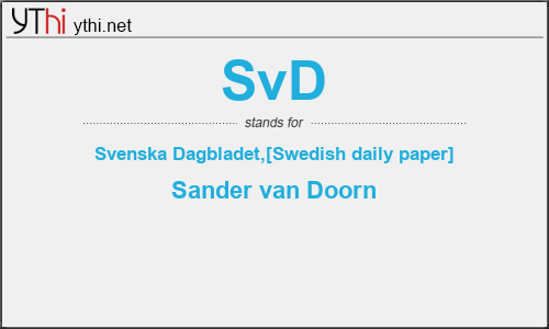 What does SVD mean? What is the full form of SVD?