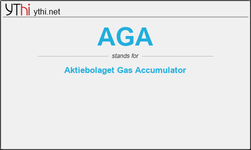 What does AGA mean? What is the full form of AGA?