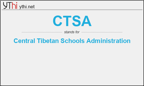 What does CTSA mean? What is the full form of CTSA?