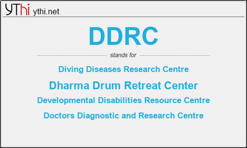 What does DDRC mean? What is the full form of DDRC?