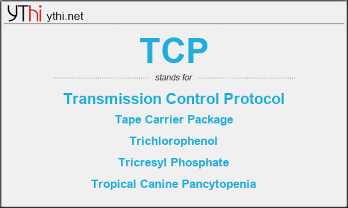 What does TCP mean? What is the full form of TCP?
