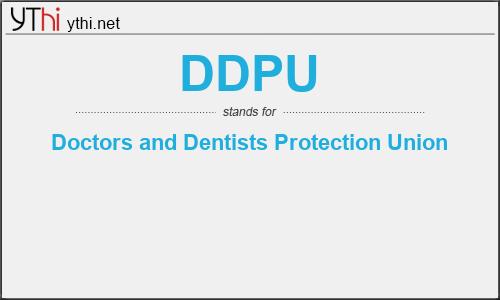 What does DDPU mean? What is the full form of DDPU?
