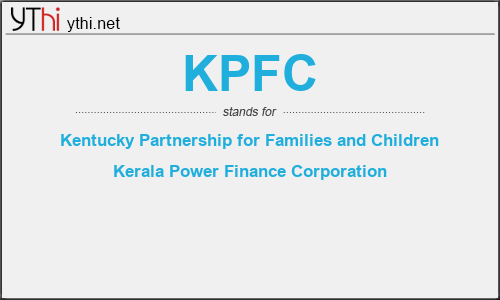 What does KPFC mean? What is the full form of KPFC?