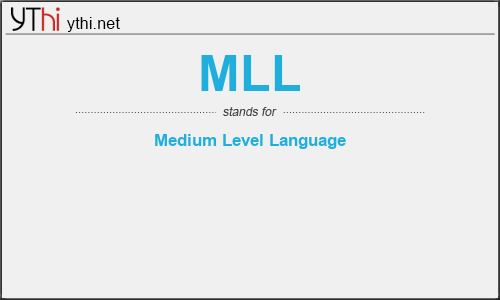 What does MLL mean? What is the full form of MLL?