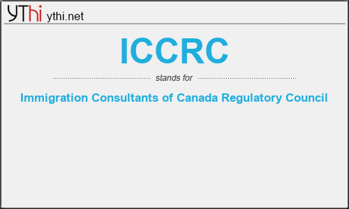 What does ICCRC mean? What is the full form of ICCRC?