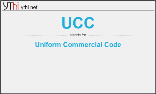 What does UCC mean? What is the full form of UCC?