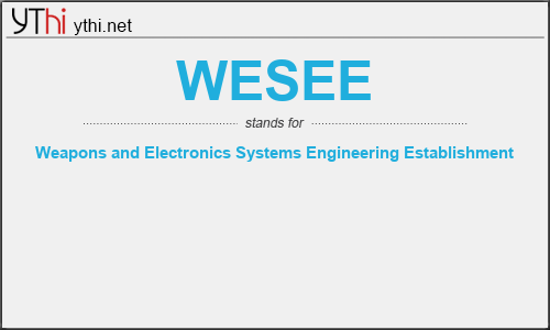 What does WESEE mean? What is the full form of WESEE?