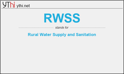 What does RWSS mean? What is the full form of RWSS?