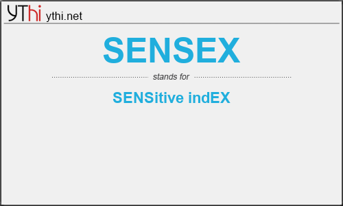 What does SENSEX mean? What is the full form of SENSEX?