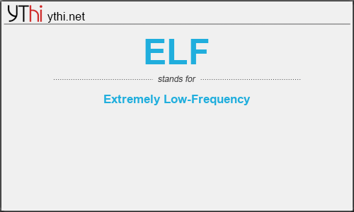 What Does Elf Mean What Is The Full Form Of Elf English Abbreviations Acronyms Ythi