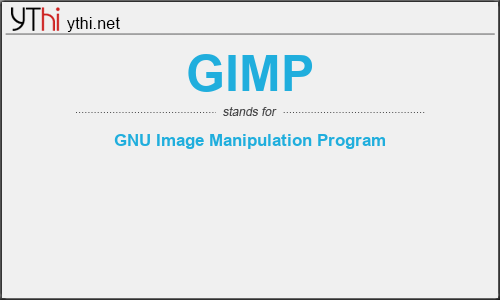 What does GIMP mean? What is the full form of GIMP?