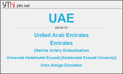 What Does Uae Mean What Is The Full Form Of Uae English Abbreviations Acronyms Ythi