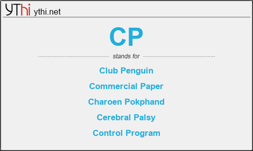 What does CP mean? What is the full form of CP?