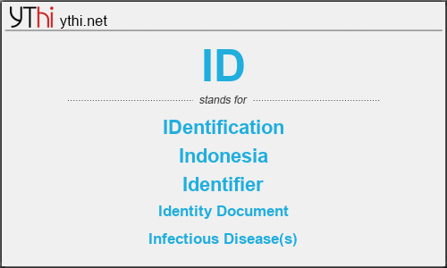 What does ID mean? What is the full form of ID?