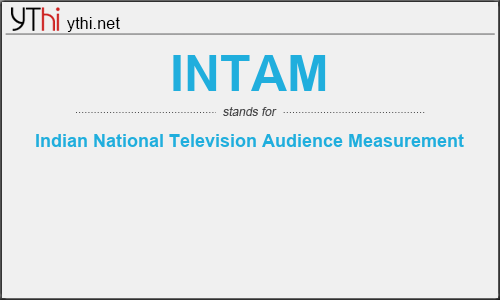 What does INTAM mean? What is the full form of INTAM?