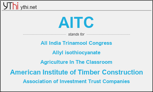 What does AITC mean? What is the full form of AITC?