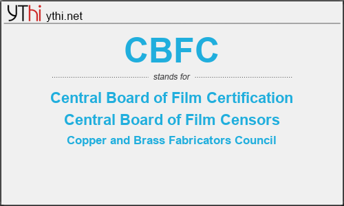 What does CBFC mean? What is the full form of CBFC?