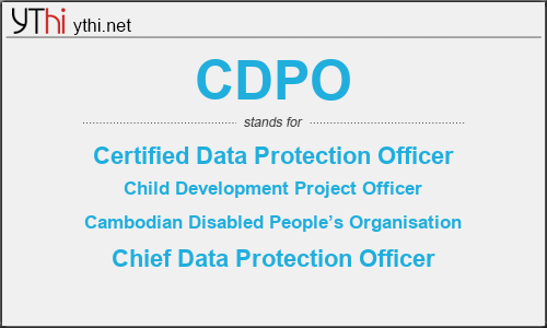 What does CDPO mean? What is the full form of CDPO?