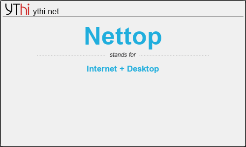 What does NETTOP mean? What is the full form of NETTOP?