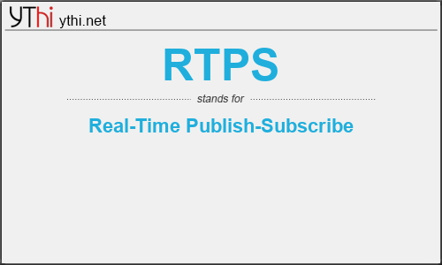 What does RTPS mean? What is the full form of RTPS?