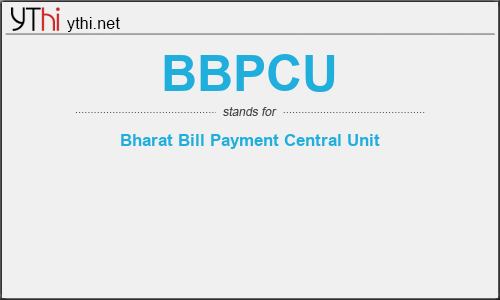 What does BBPCU mean? What is the full form of BBPCU?