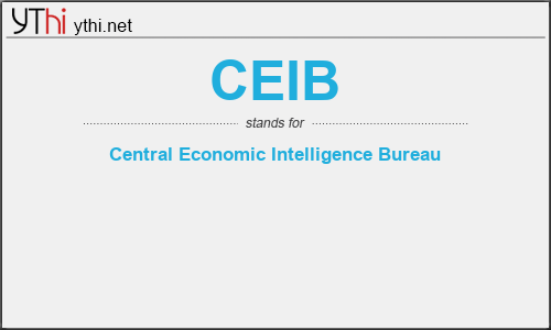 What does CEIB mean? What is the full form of CEIB?