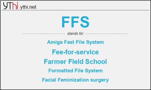 What does FFS mean? What is the full form of FFS?