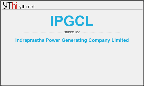 What does IPGCL mean? What is the full form of IPGCL?