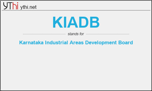 What does KIADB mean? What is the full form of KIADB?
