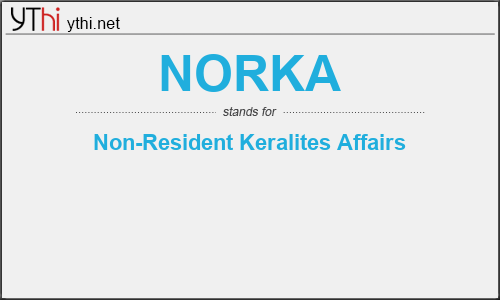 What does NORKA mean? What is the full form of NORKA?