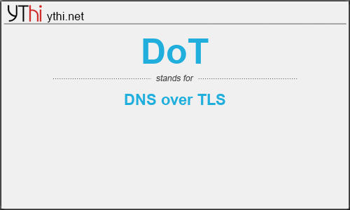 What does DOT mean? What is the full form of DOT?