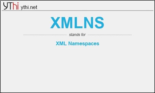 What does XMLNS mean? What is the full form of XMLNS?