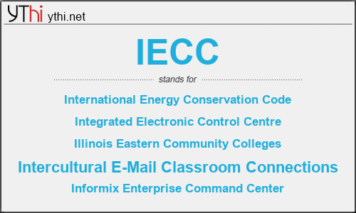 What does IECC mean? What is the full form of IECC?