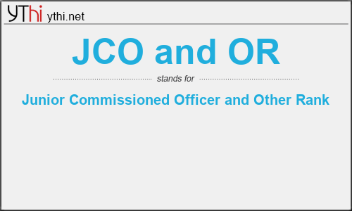 What Does Jco And Or Mean What Is The Full Form Of Jco And Or English Abbreviations Acronyms Ythi