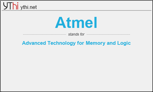 What does ATMEL mean? What is the full form of ATMEL?