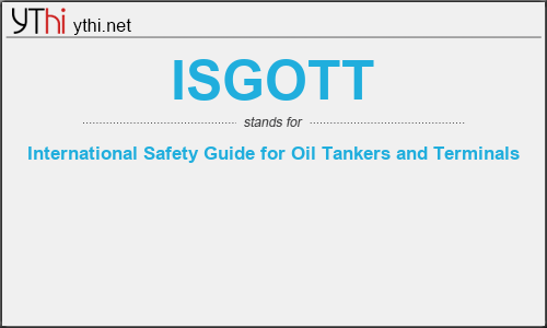 What does ISGOTT mean? What is the full form of ISGOTT?