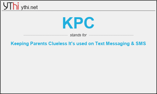 What does KPC mean? What is the full form of KPC?