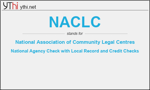 What does NACLC mean? What is the full form of NACLC?