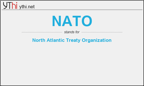 Meaning nato What's NATO,