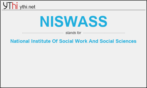 What does NISWASS mean? What is the full form of NISWASS?