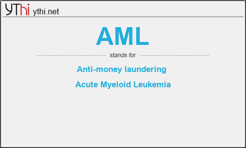 What does AML mean? What is the full form of AML?